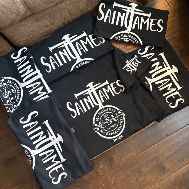 Custom printed church team shirts, bulk order