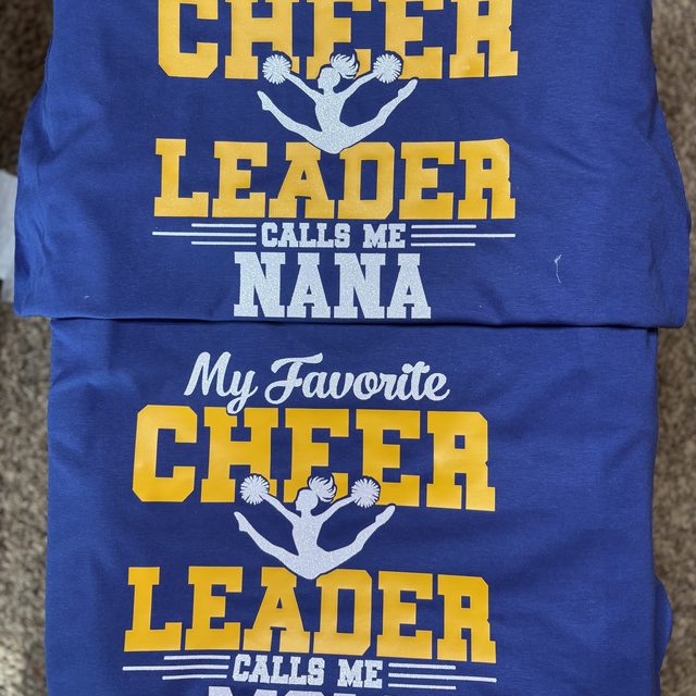 Custom printed grandparent and family shirts